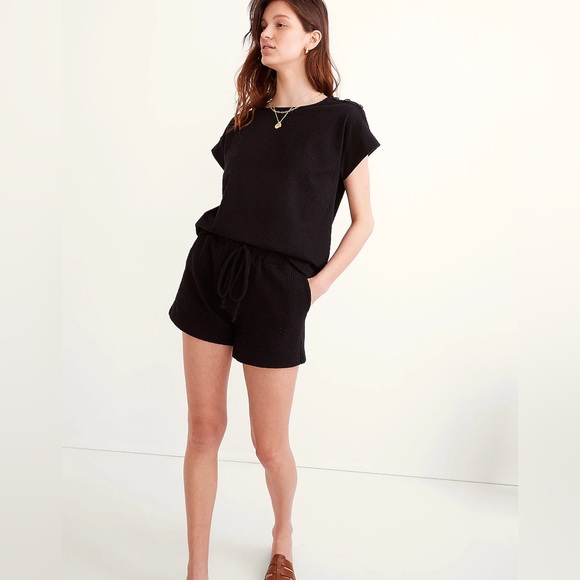 Madewell Seersucker Button-Shoulder Top - Picture 2 of 10